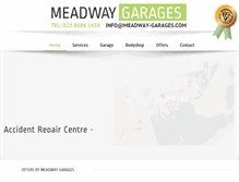 Tablet Screenshot of meadway-garages.com